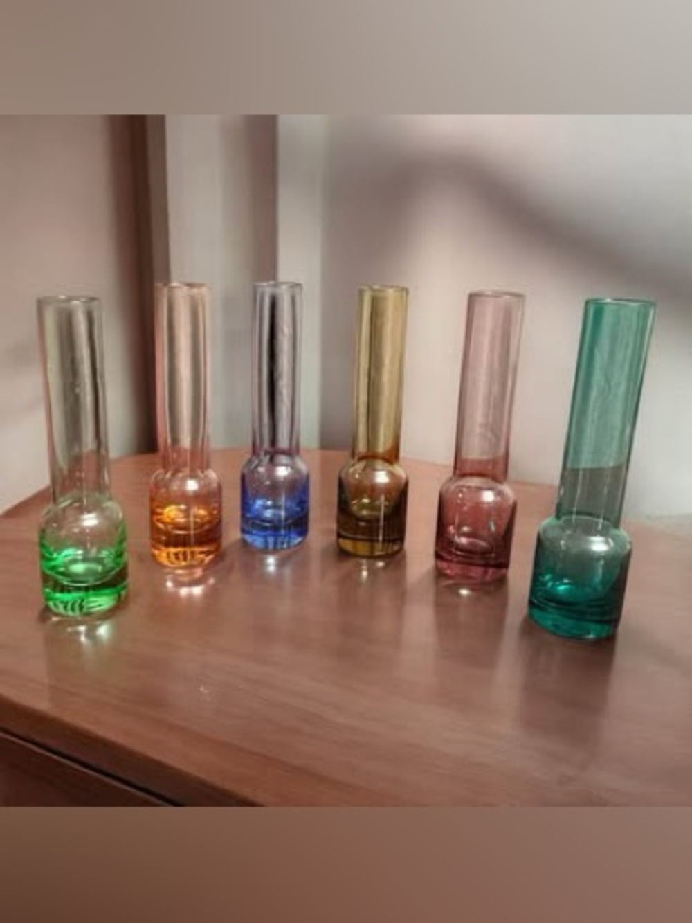 Mid Century Blown Glass Shot Glasses – Set of 6 (Circleware) Vintage